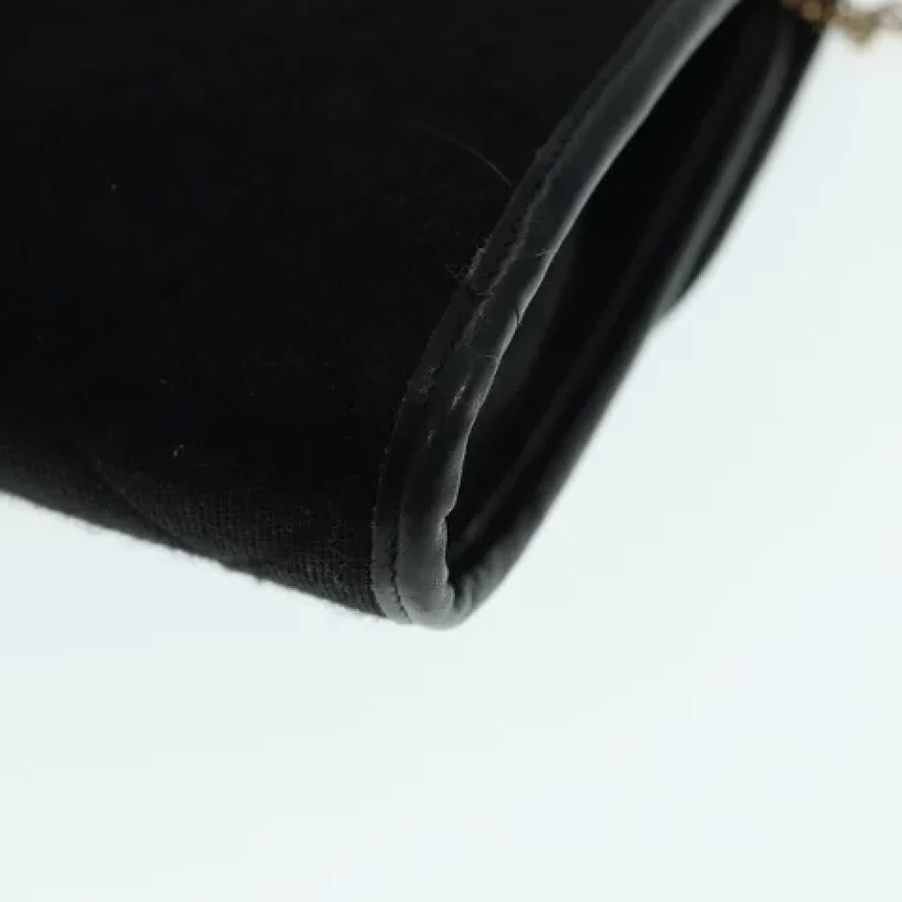 Chanel Vintage Pre-owned Cotton chanel-bags Black Dames