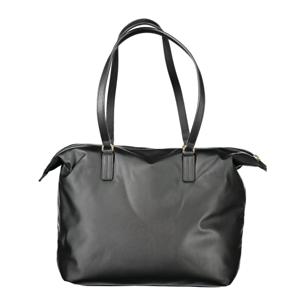 Tommy Hilfiger Zwarte dames schoudertas met logo Black Dames