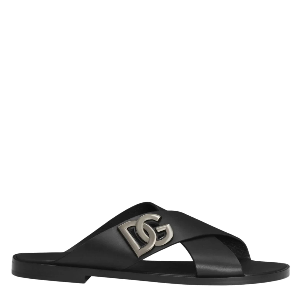 Dolce & Gabbana Uomo Nero Scarpe, 40 Eu, New,