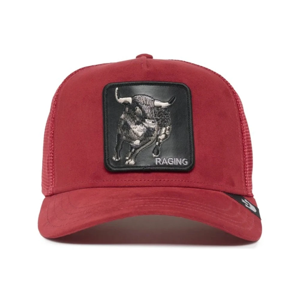 Goorin Bros Suede Rager Trucker Cap Red Heren