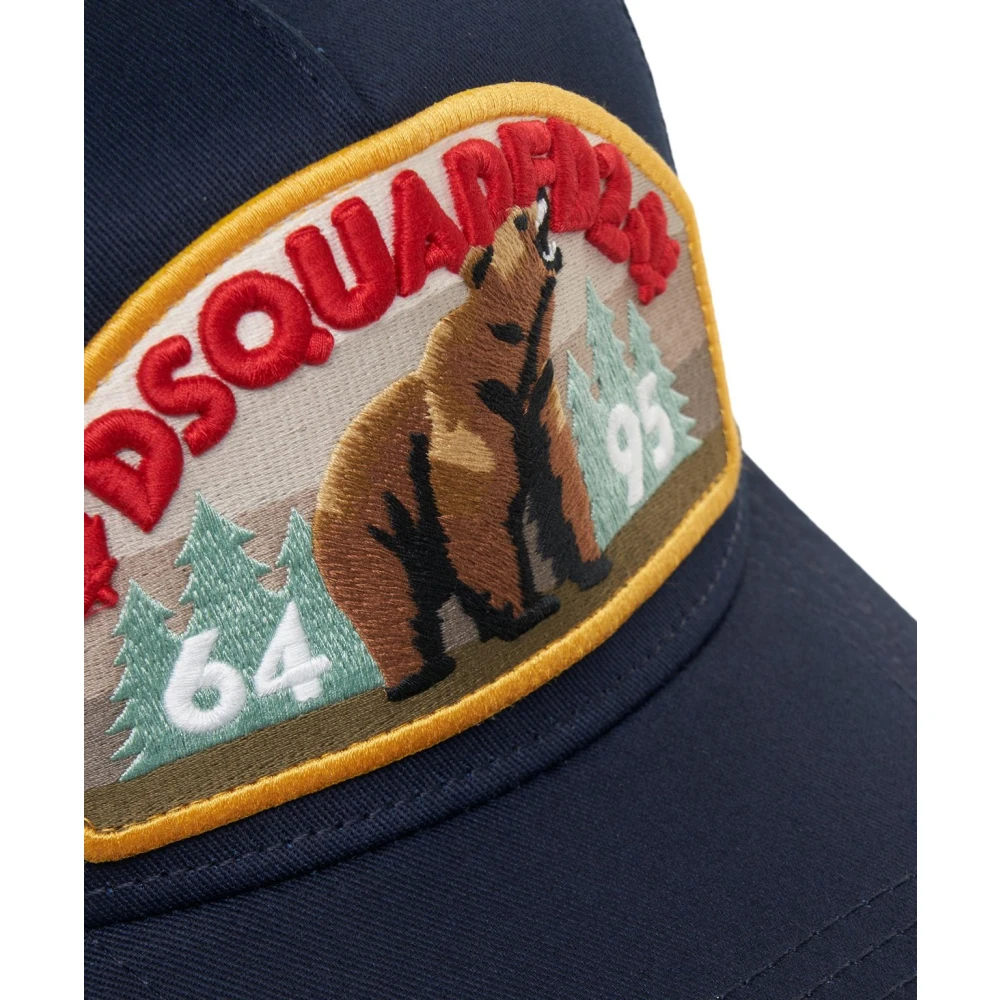 Dsquared2 Blauwe Baseballpet met Logopatch Blue Heren