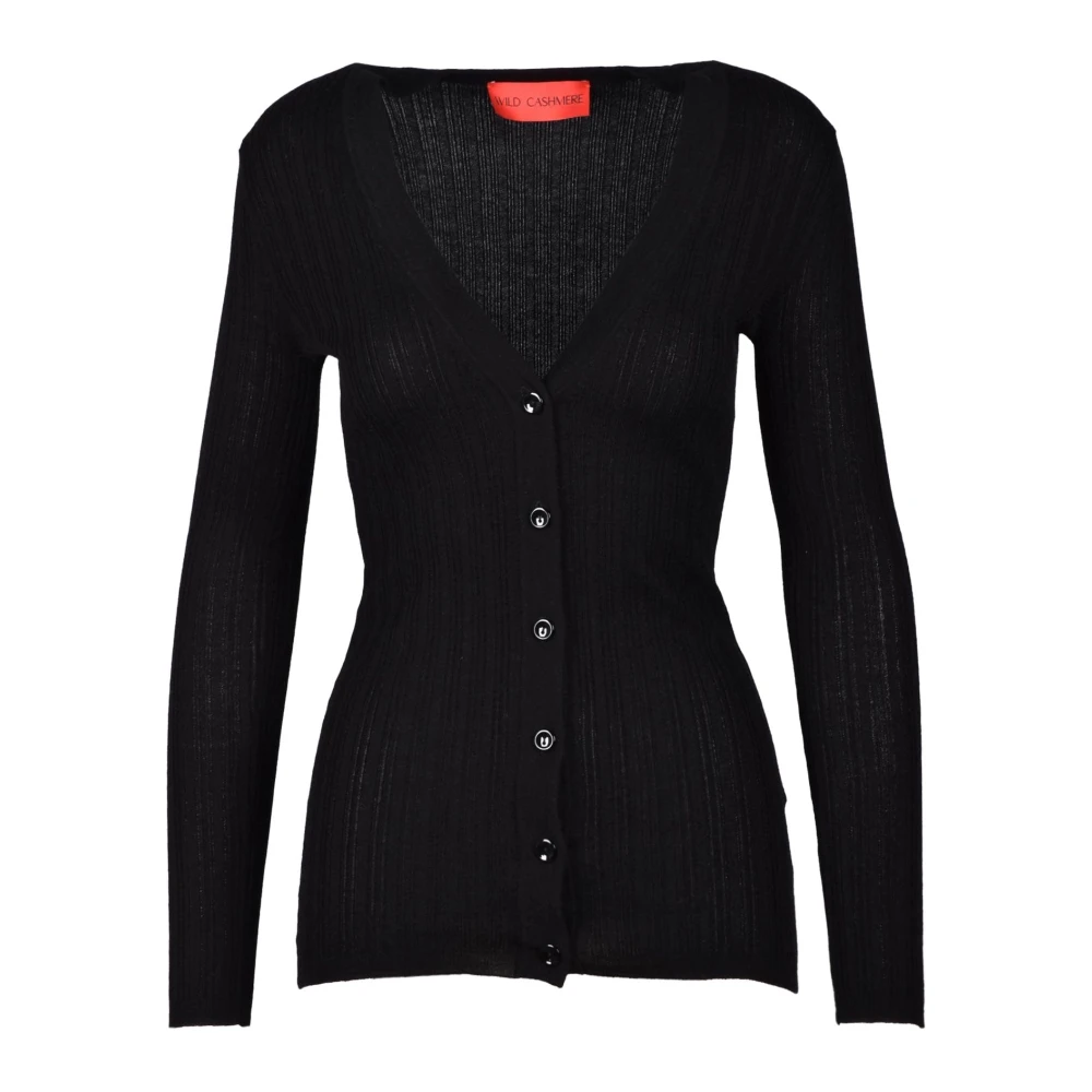 Wild Cashmere Luxe Cashmere Zijde Blend Vest Black Dames