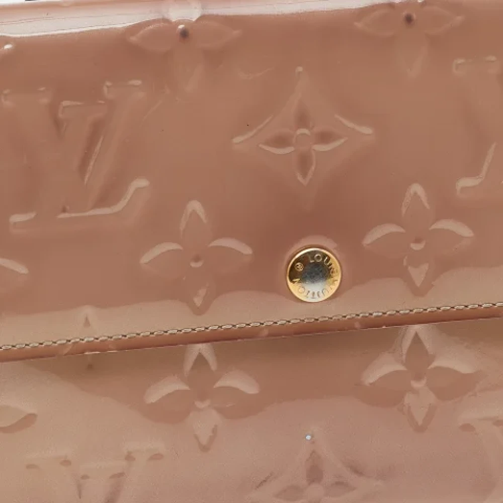 Louis Vuitton Vintage Pre-owned Leather wallets Beige Dames
