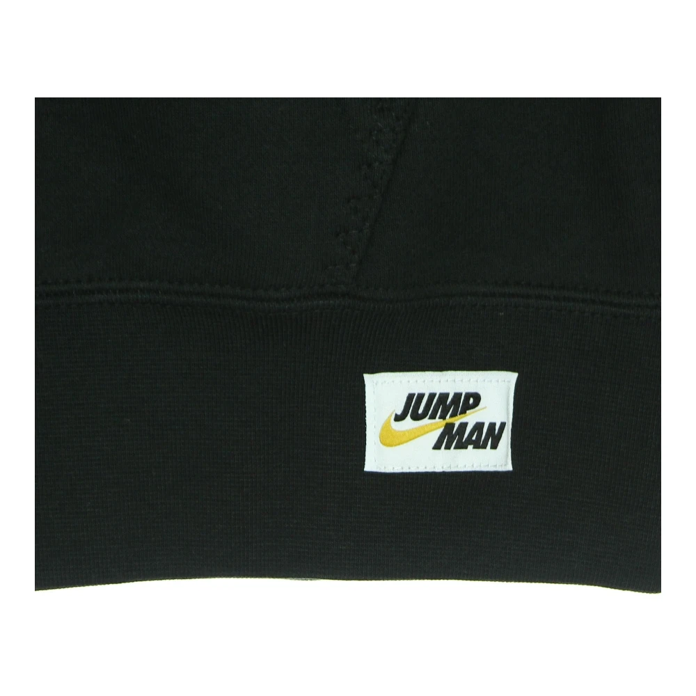 Jordan Lichtgewicht Crewneck Sweatshirt met Kangaroezak Black Heren