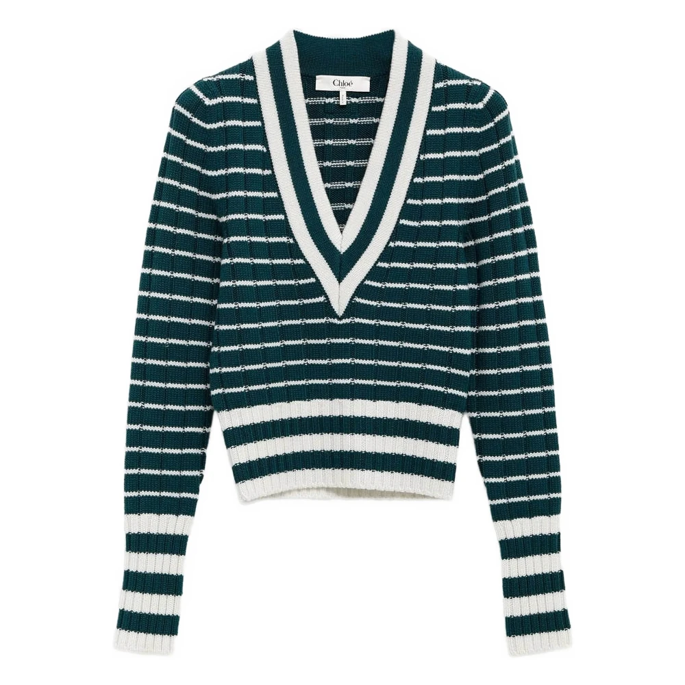 Knitwear > V-neck Knitwear - - Chloé - Modalova