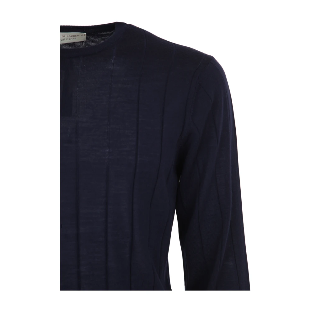 Filippo De Laurentiis Blauwe Merino Ribtrui Blue Heren