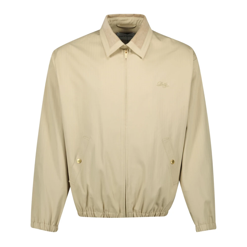 Drole de Monsieur Beige Katoenen Bomberjack Beige Heren