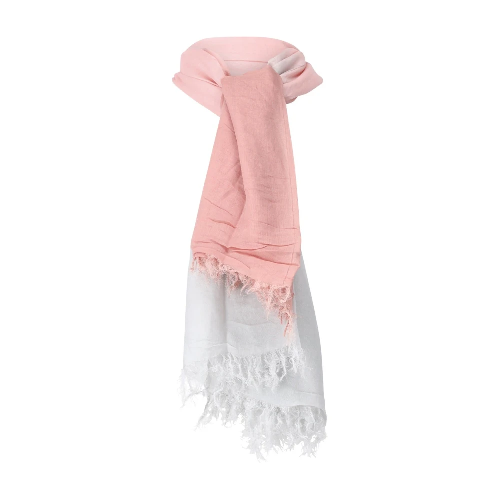 Fabiana Filippi Pink Scarves, Female, One Size, Elegant Gradient Scarf