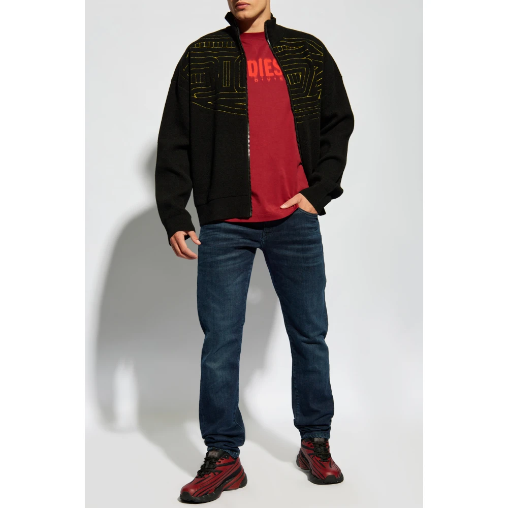 Diesel Cardigan K-Ralus Black Heren
