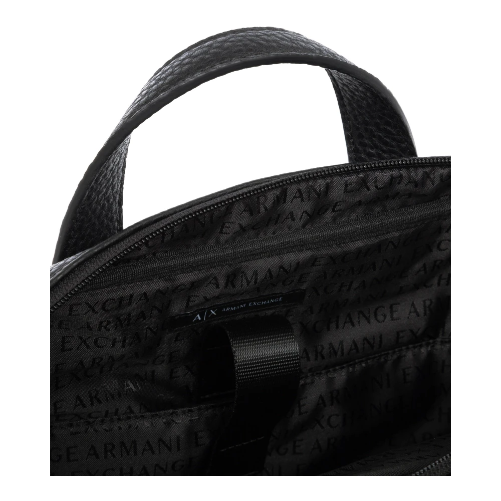 Armani Exchange Verstelbare Aktetas met Afneembare Band Black Heren