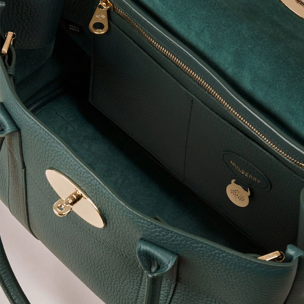 Mulberry Bayswater lederen schoudertas Green Dames