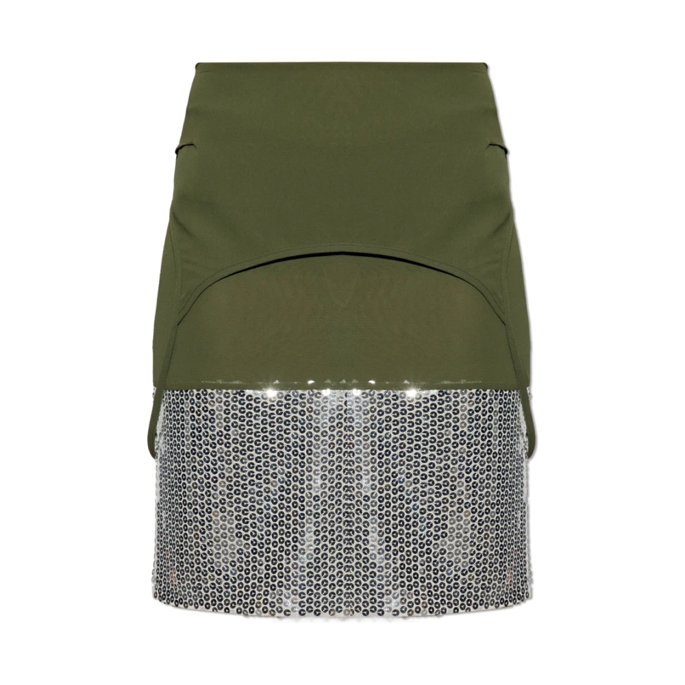 The Attico Pailletten rok Green Dames