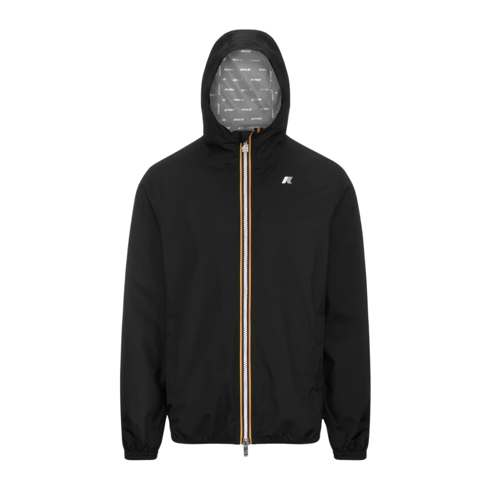 K-Way Mannelijk Zwart E Slim Fit Waterdichte Jas