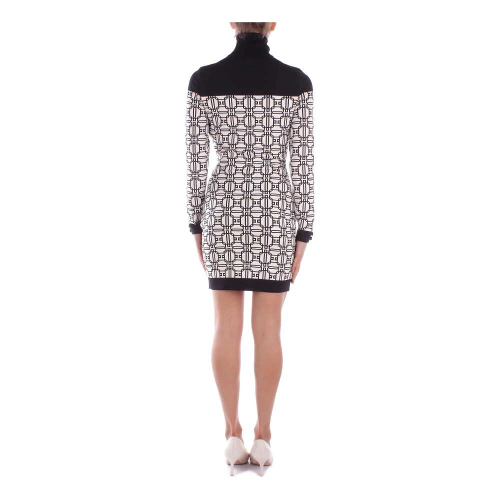 Elisabetta Franchi Stijlvolle Jurken met Zijritssluiting Brown Dames