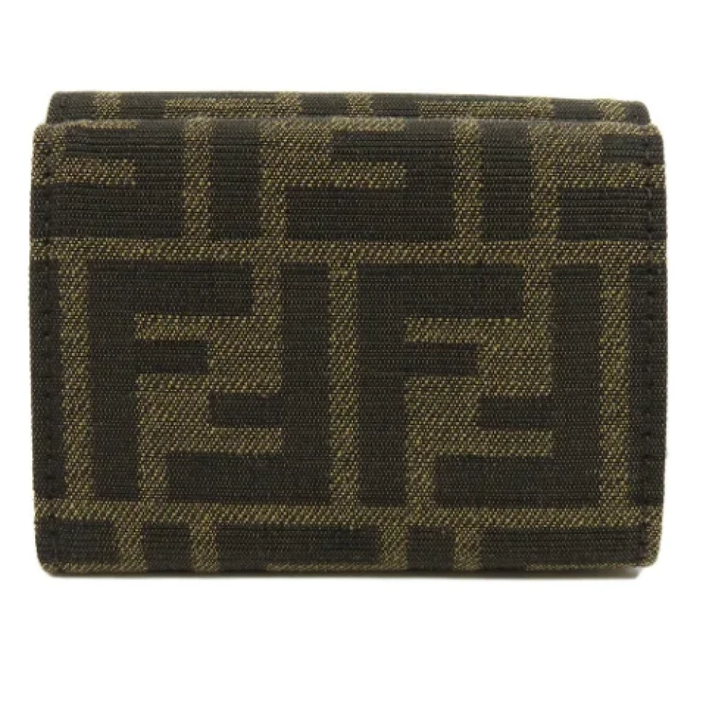 Fendi Vintage Pre-owned Canvas wallets Brown Dames