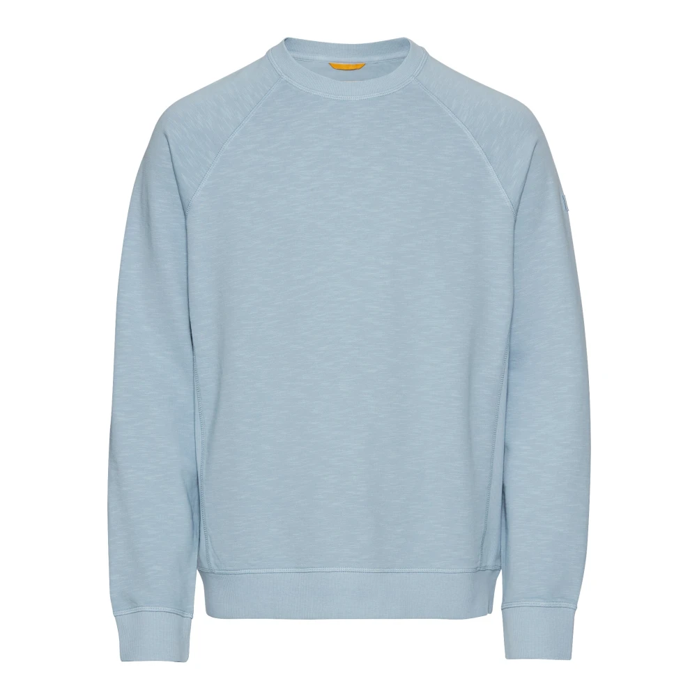 camel active Pu katoenen sweatshirt Blue Heren
