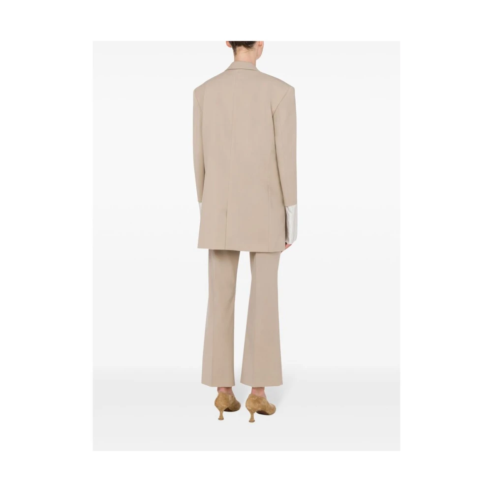 Moschino Beige Knoopjas met Zakken Beige Dames