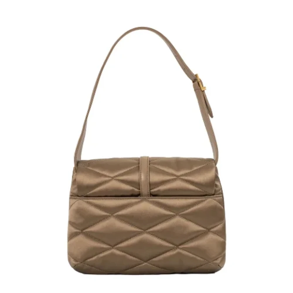 Yves Saint Laurent Vintage Pre-owned Suede handbags Brown Dames