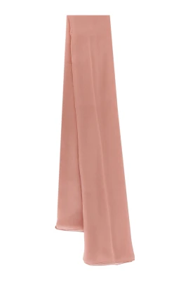 Beige Scarf med Stikdetaljer