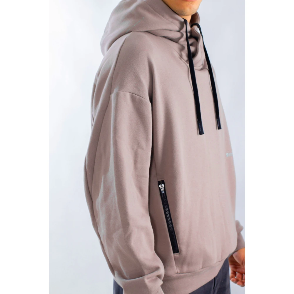 Krakatau Taupe Trekkoord Hoodie Beige Heren
