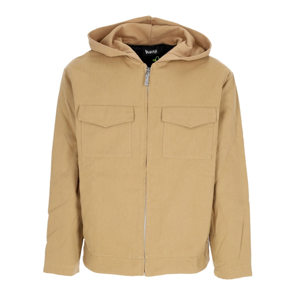 Disclaimer Kameel Hooded Katoenen Jas Brown Heren