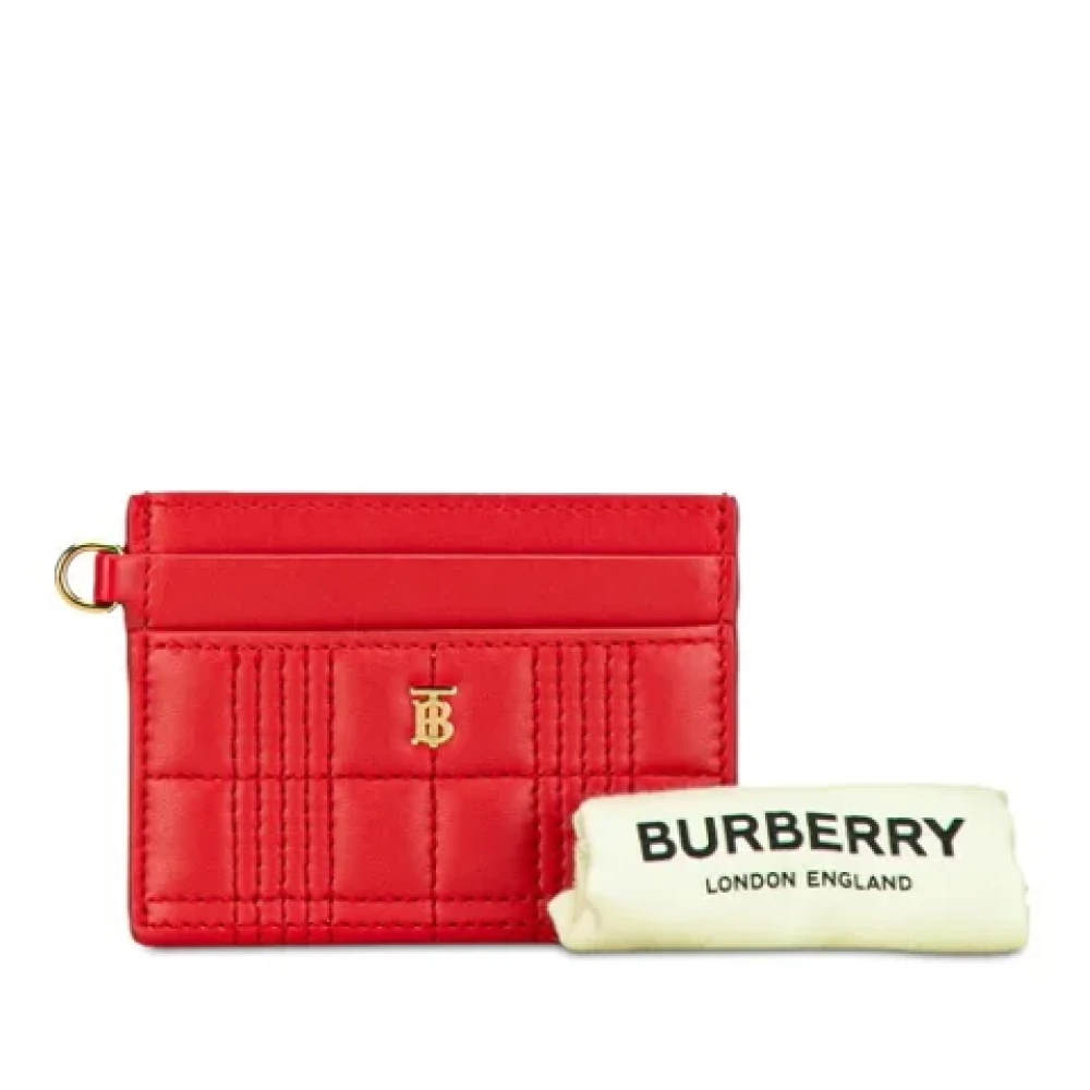 Burberry Vintage Pre-owned Leather wallets Red Dames