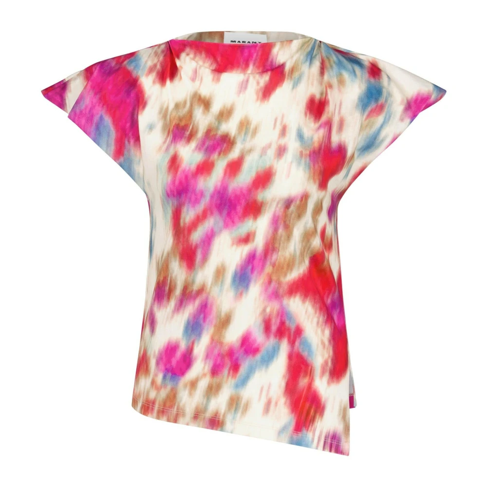 Isabel Marant Top med abstrakt mönster bomull Multicolor, Dam