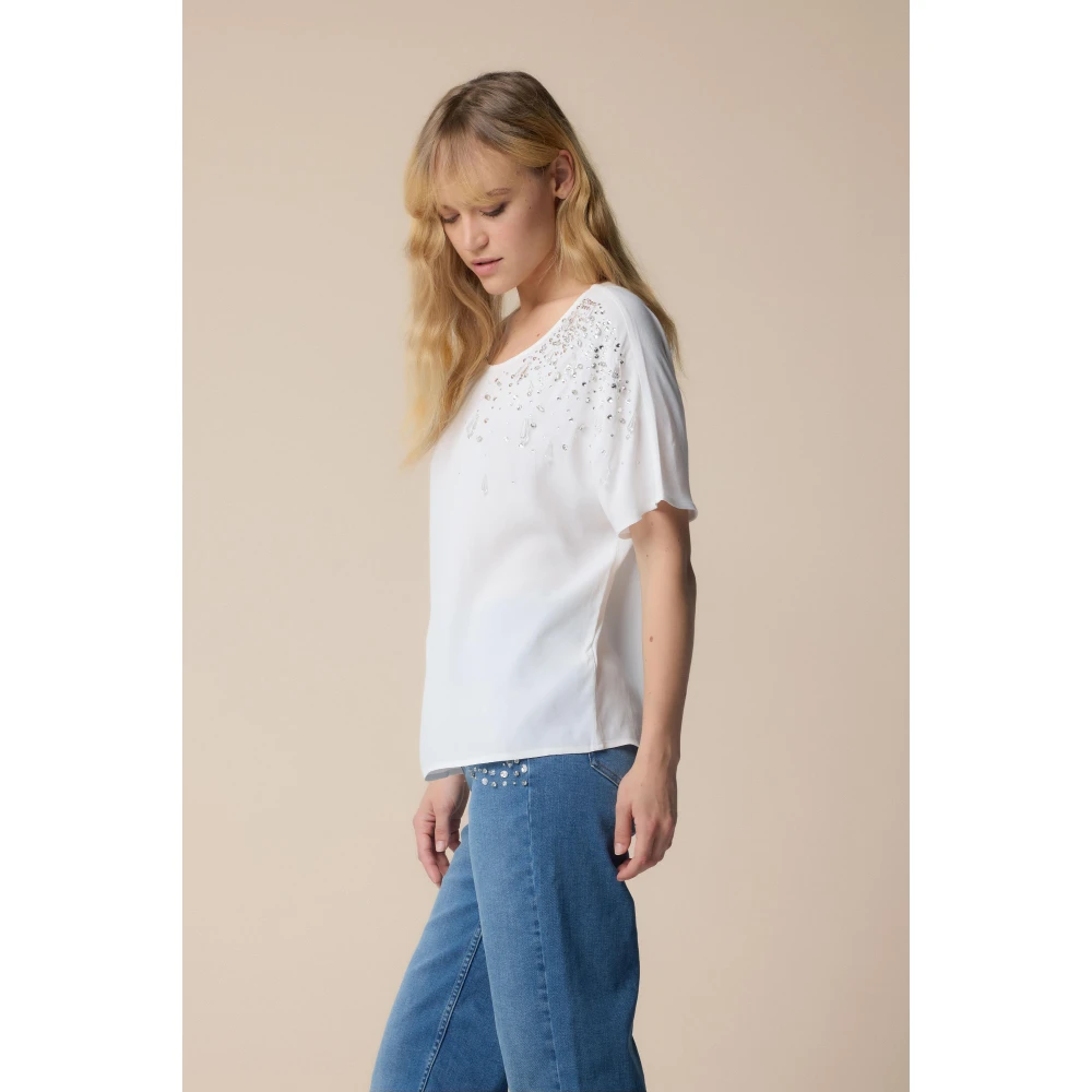 Kocca Stijlvolle Blouses voor Vrouwen White Dames