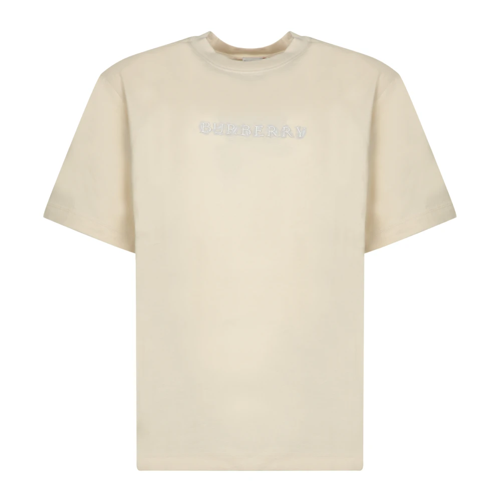 Burberry Men's Beige Paisley Logo T-Shirt - T-Shirts - S - Tops