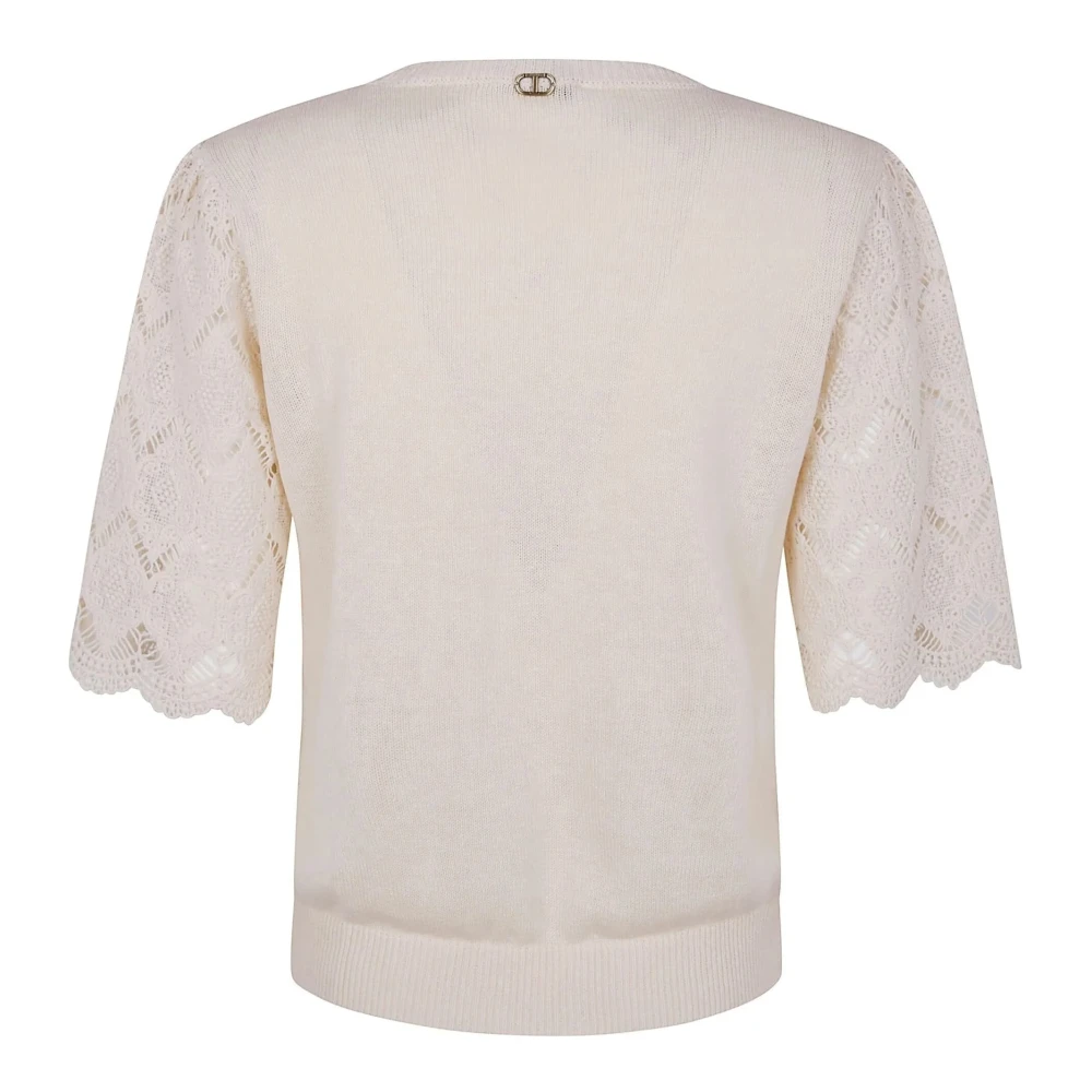 Twinset Delicate Beige Gebreide Top Beige Dames