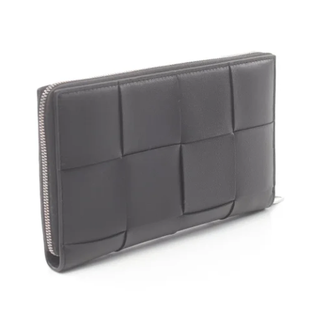 Bottega Veneta Vintage Pre-owned Leather wallets Black Dames