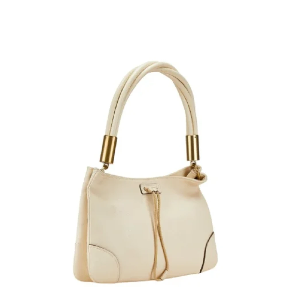 Gucci Vintage Pre-owned Leather gucci-bags White Dames
