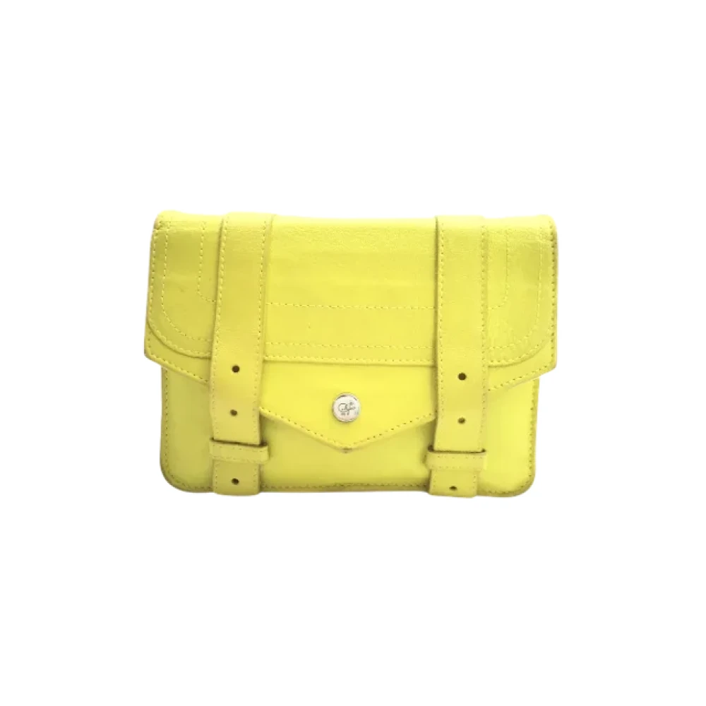 Proenza Schouler Pre-owned Leather shoulder-bags Yellow Dames