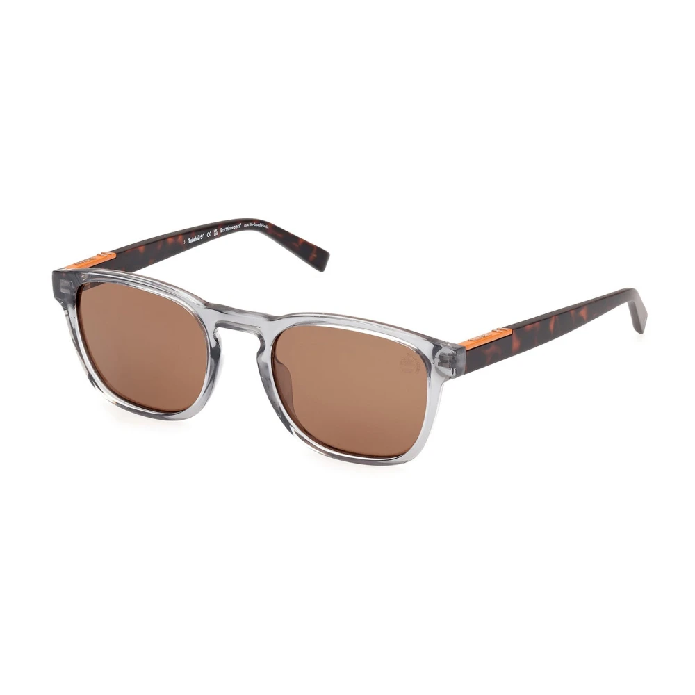 Timberland Men's Gray Round Polarized Sunglasses