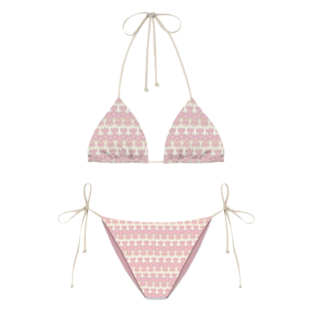 Mc2 Saint Barth Women's Pink Levyne Triangle Bikini - Bikinis - Xs - Swimwear