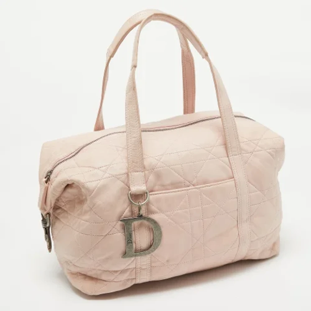 Dior Vintage Pre-owned Leather dior-bags Pink Dames