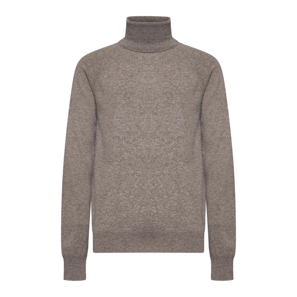 Saint Laurent Beige Cashmere Turtleneck Sweater Beige, Herr