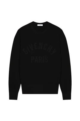 Paris Embroidered Crewneck Sweater