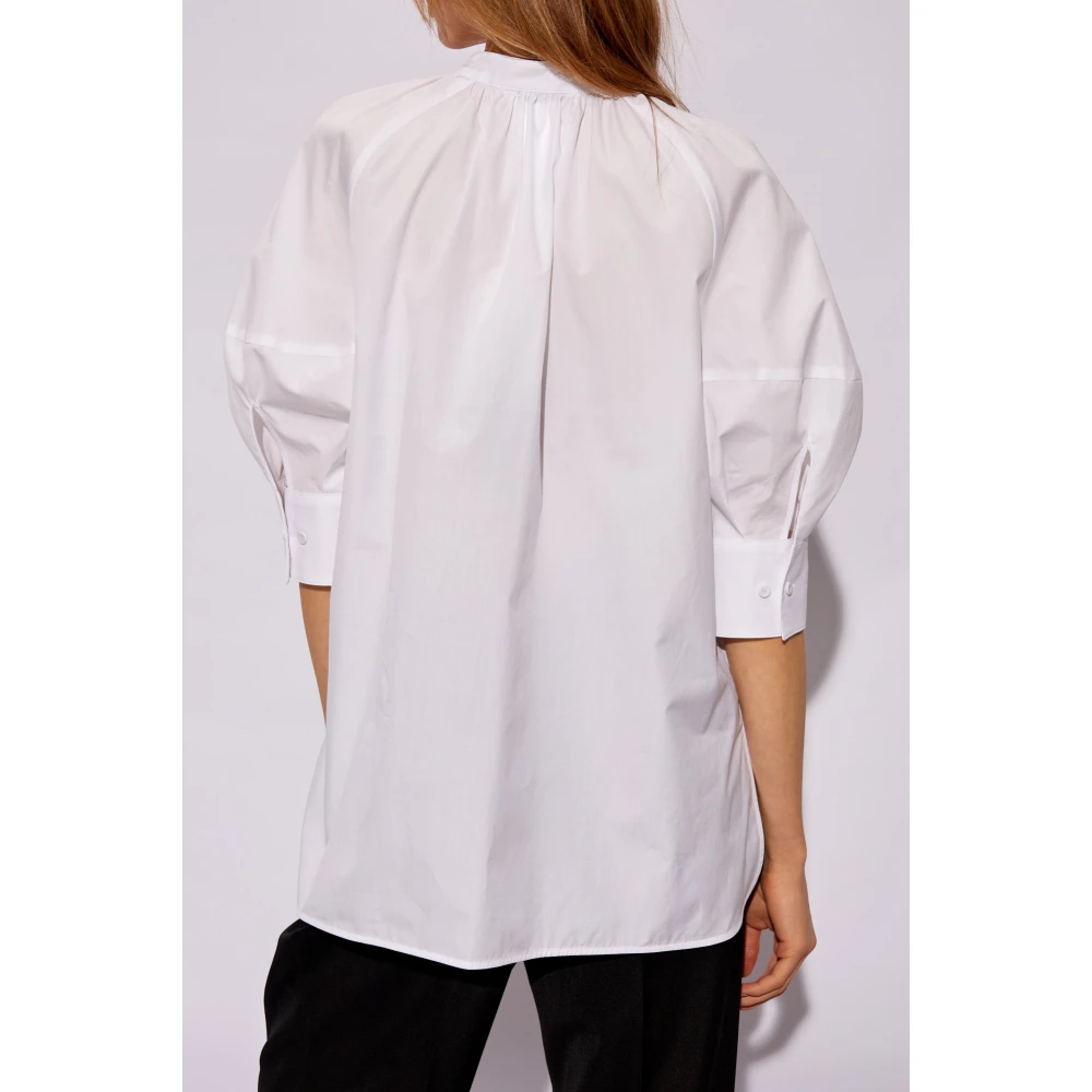 Max Mara Carpi katoenen shirt White Dames
