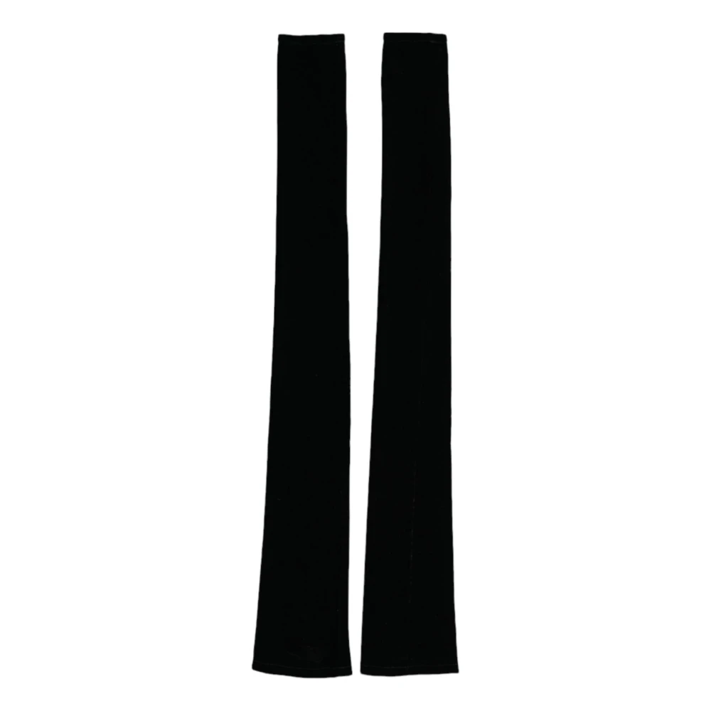 Dolce & Gabbana Zwarte ellebooglengte vingerloze handschoenen Black Dames
