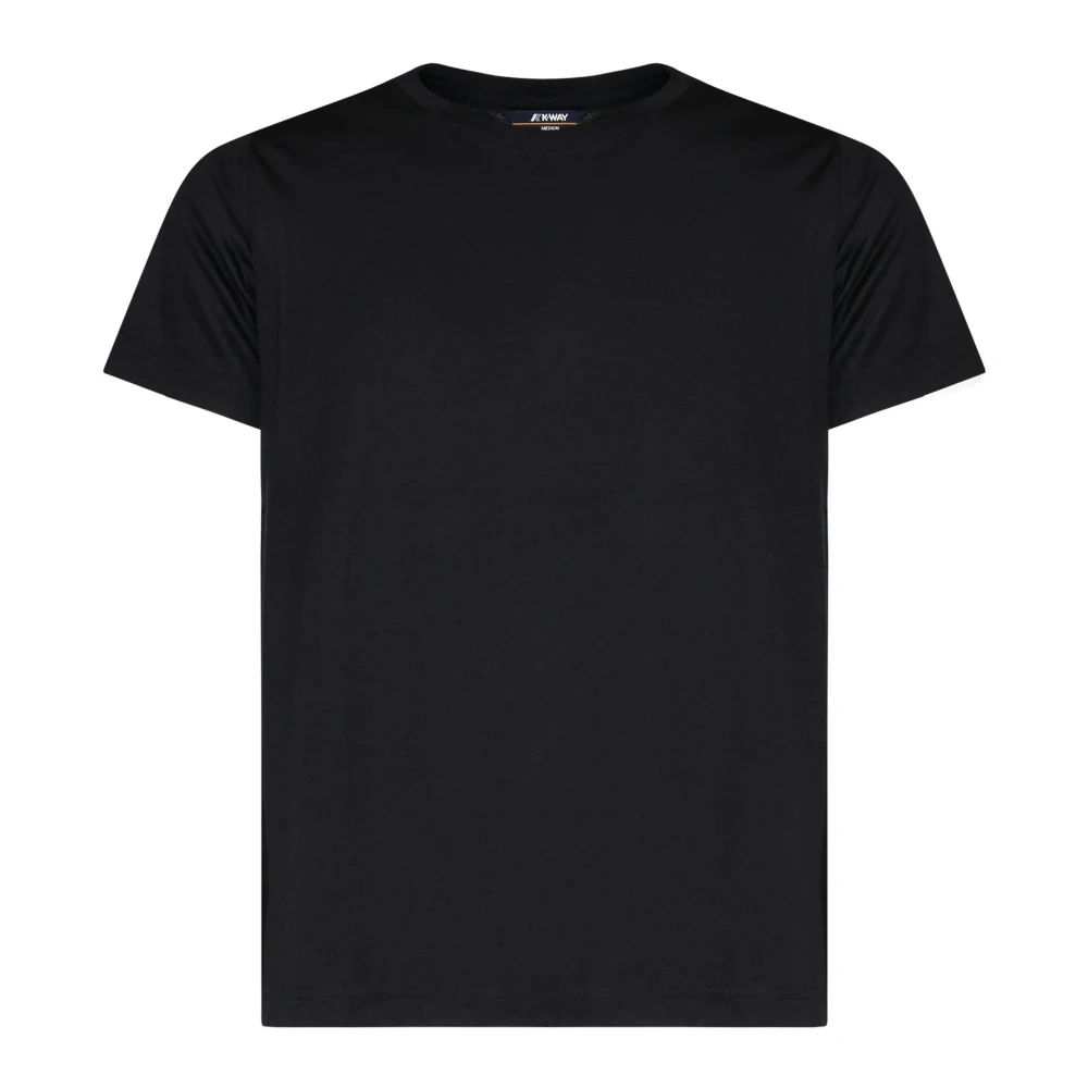 K-way Groen Zwart Bos Katoenen T-shirt Black Heren
