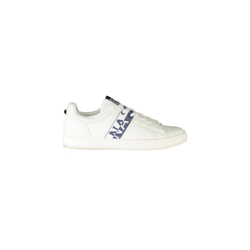 Napapijri Men's White Sneakers, 8 Uk, Casual Low Top Sport Shoes