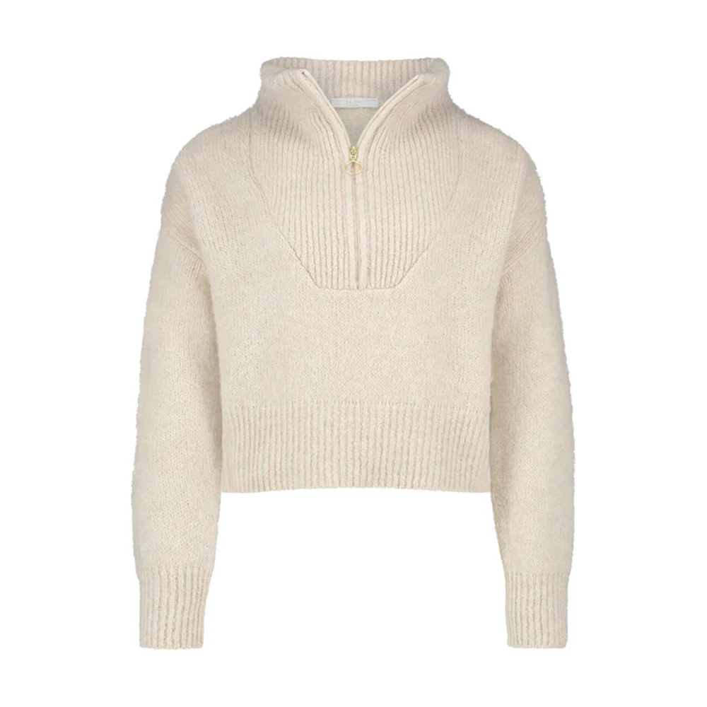 By-Bar Boxy Beau Pullover Beige Dames