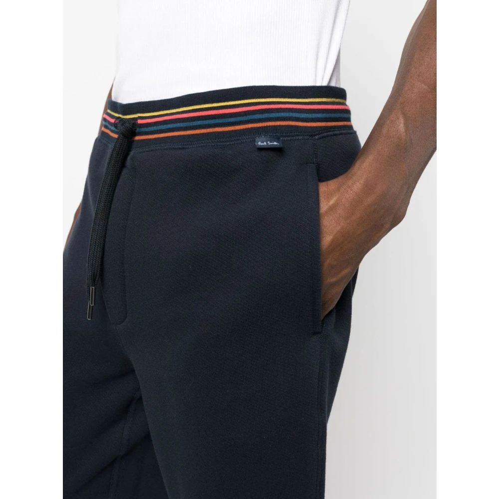 PS By Paul Smith Blauwe Katoenen Slim Fit Broek Blue Heren