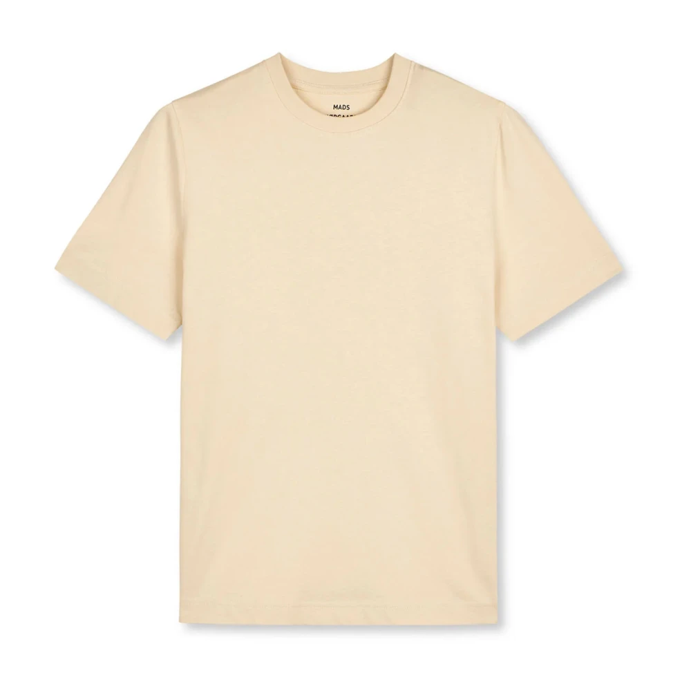 Mads Nørgaard Zachte Tee met Korte Mouwen en Ronde Hals Beige Dames
