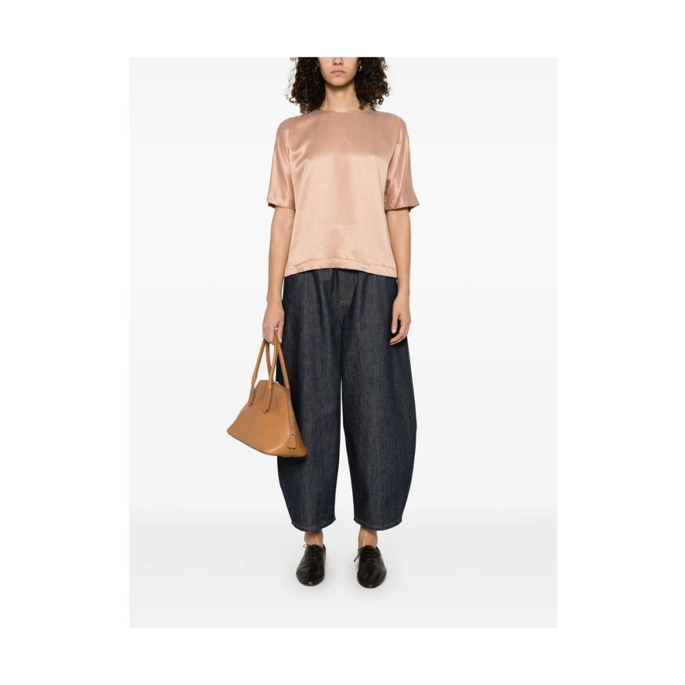 Giorgio Armani Beige Crew Neck Shirt Beige Dames
