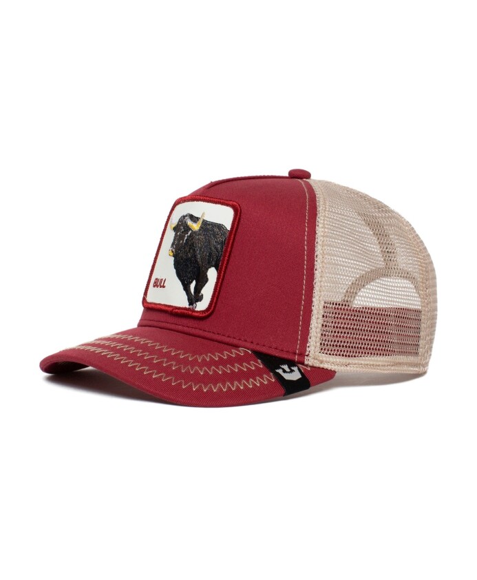 animal-farm-trucker-cap-red-unisex