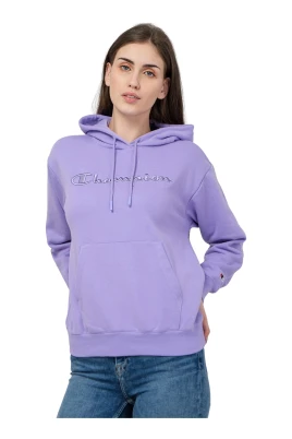 Lila Hoodie Oversize Logo Sweatshirt
