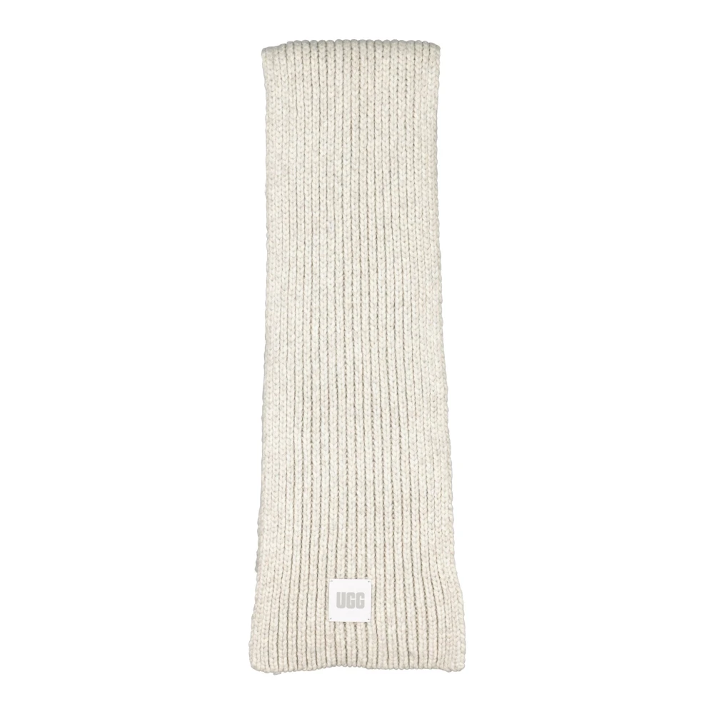 Ugg Winter sjaal met logo-patch Gray Dames
