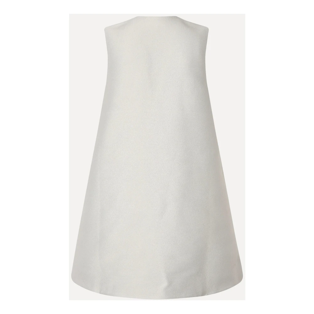 Stine Goya Mouwloze Mini-jurk met Metalen Patroon Gray Dames